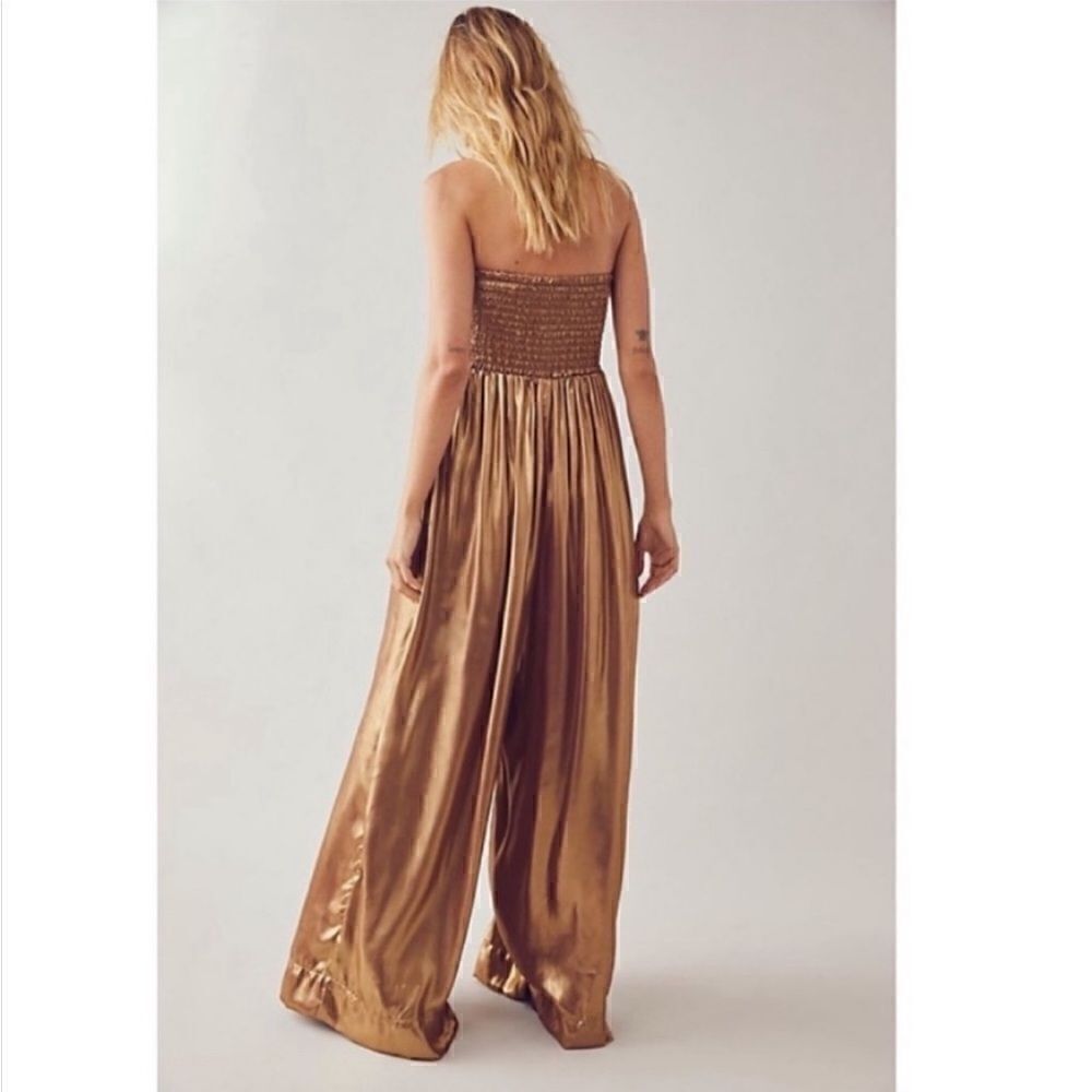Free People Julie One Piece Jumpsuit Size XS Desert Topaz - Picture 3 of 9